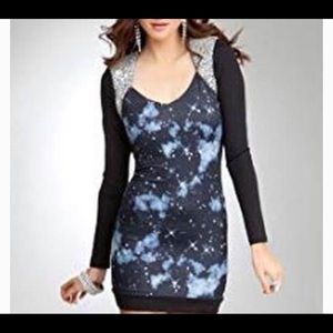 Bebe galaxy Kardashian’s dress